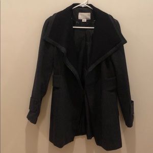 Bar III Asymmetrical Zippered Charcoal Jacket